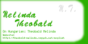 melinda theobald business card